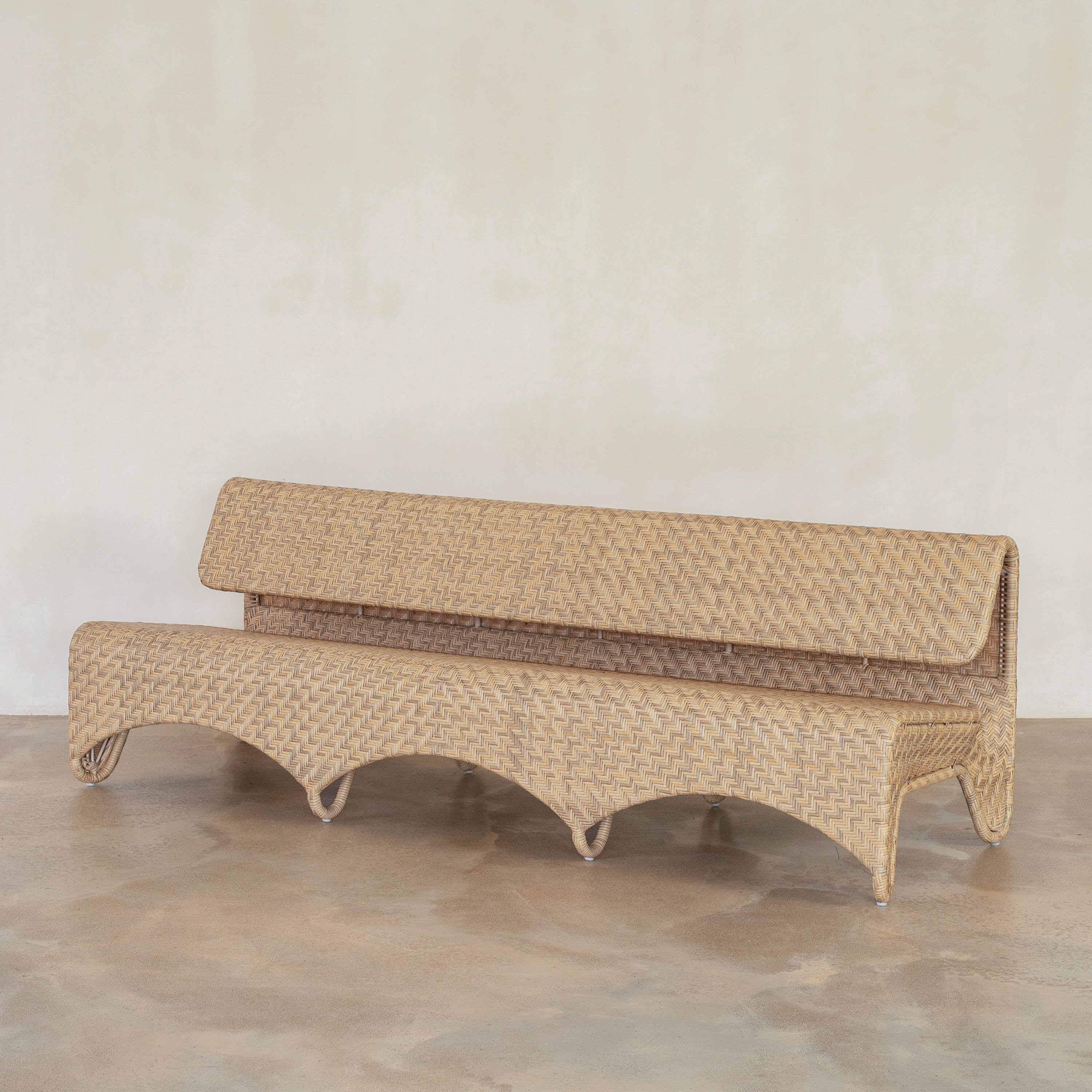 Zaza Outdoor Sofa - Natural Hex Weave