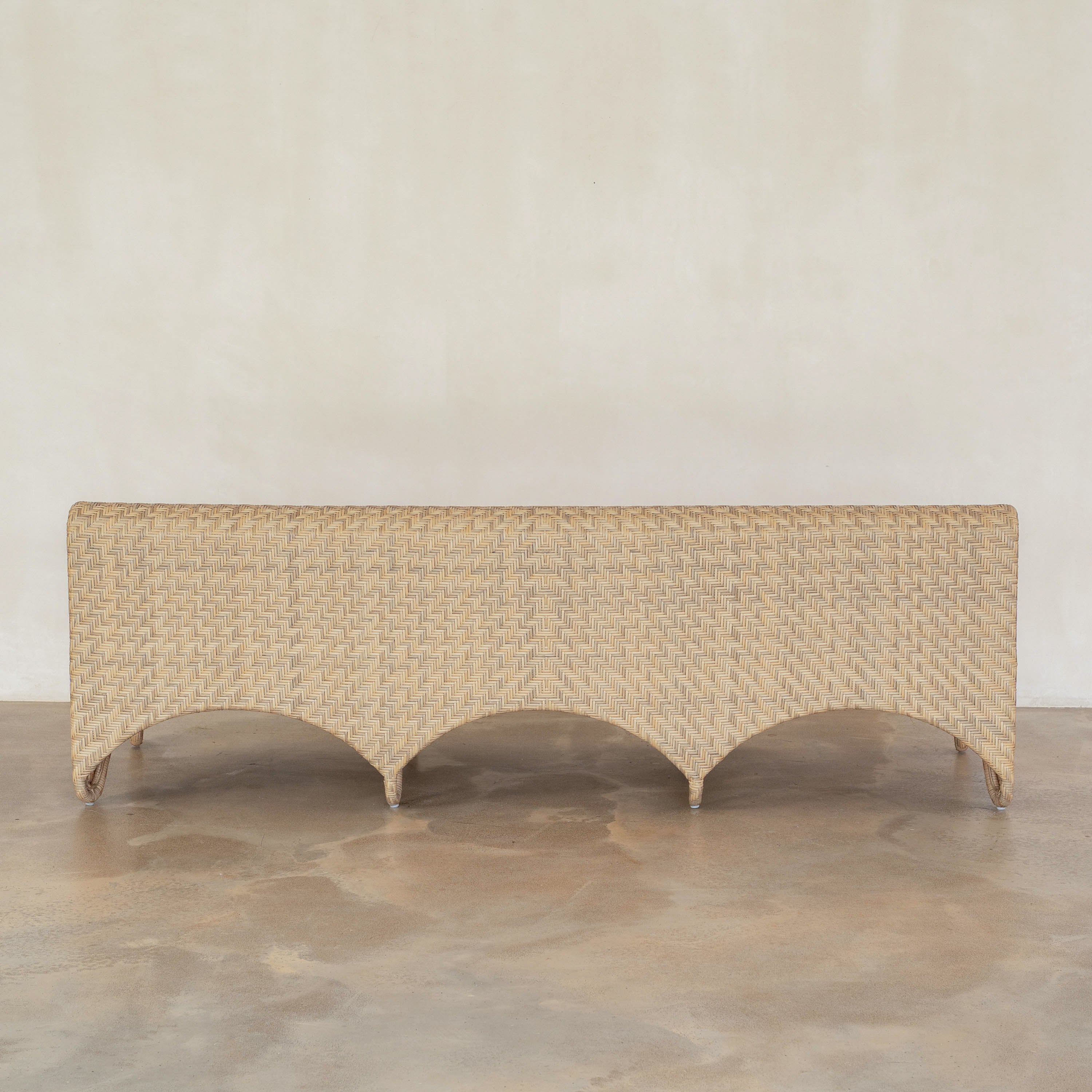 Zaza Outdoor Sofa - Natural Hex Weave