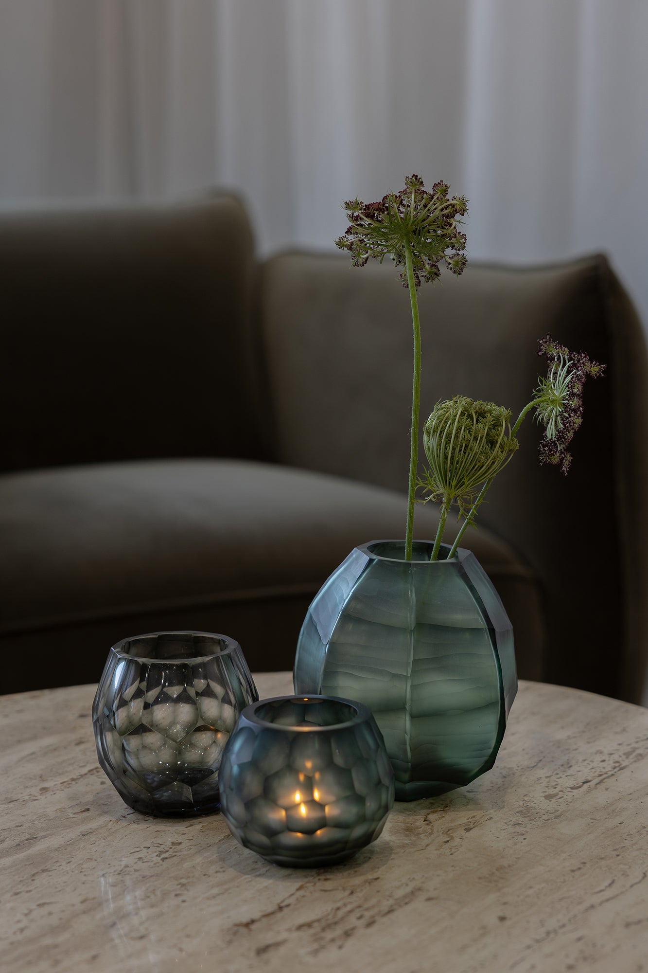 Avisa Nerida Votive - Blue