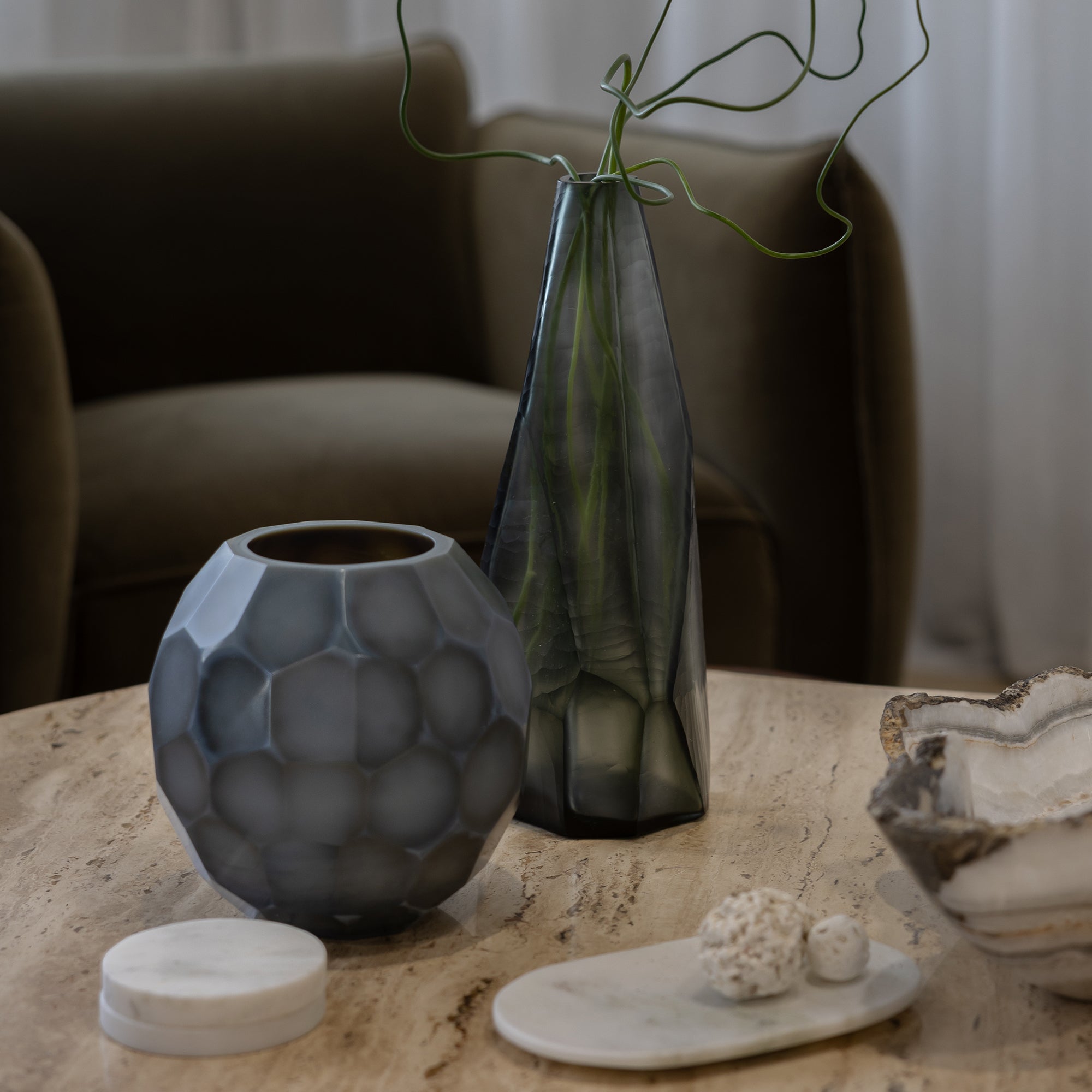 Avisa Varinda Vase - Milky Grey
