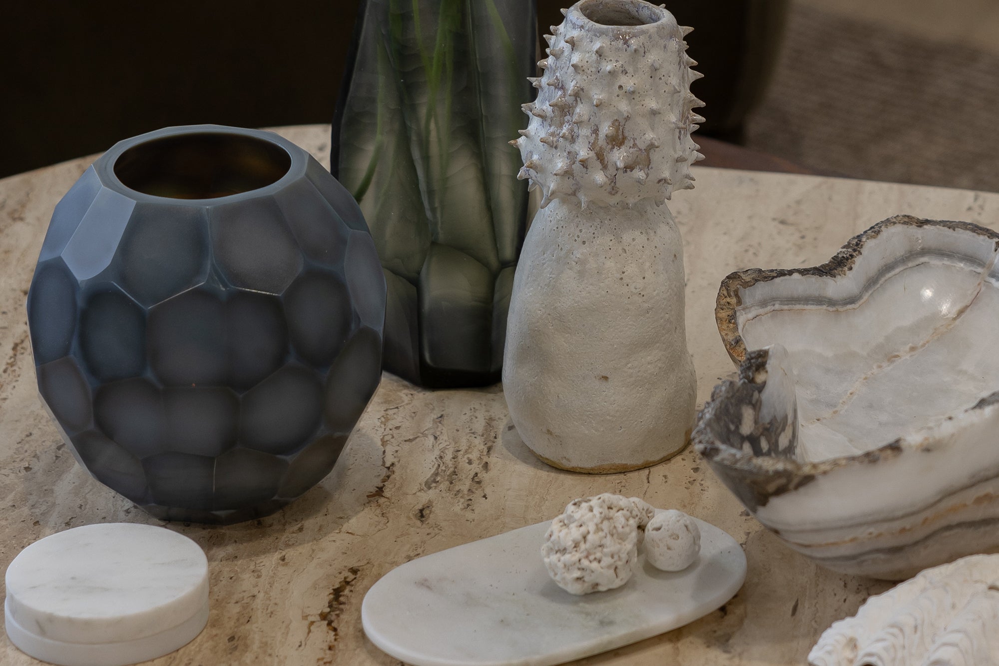 Avisa Varinda Vase - Milky Grey