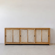 Bianca 3 Door Buffet - Rustic Matte/Weave