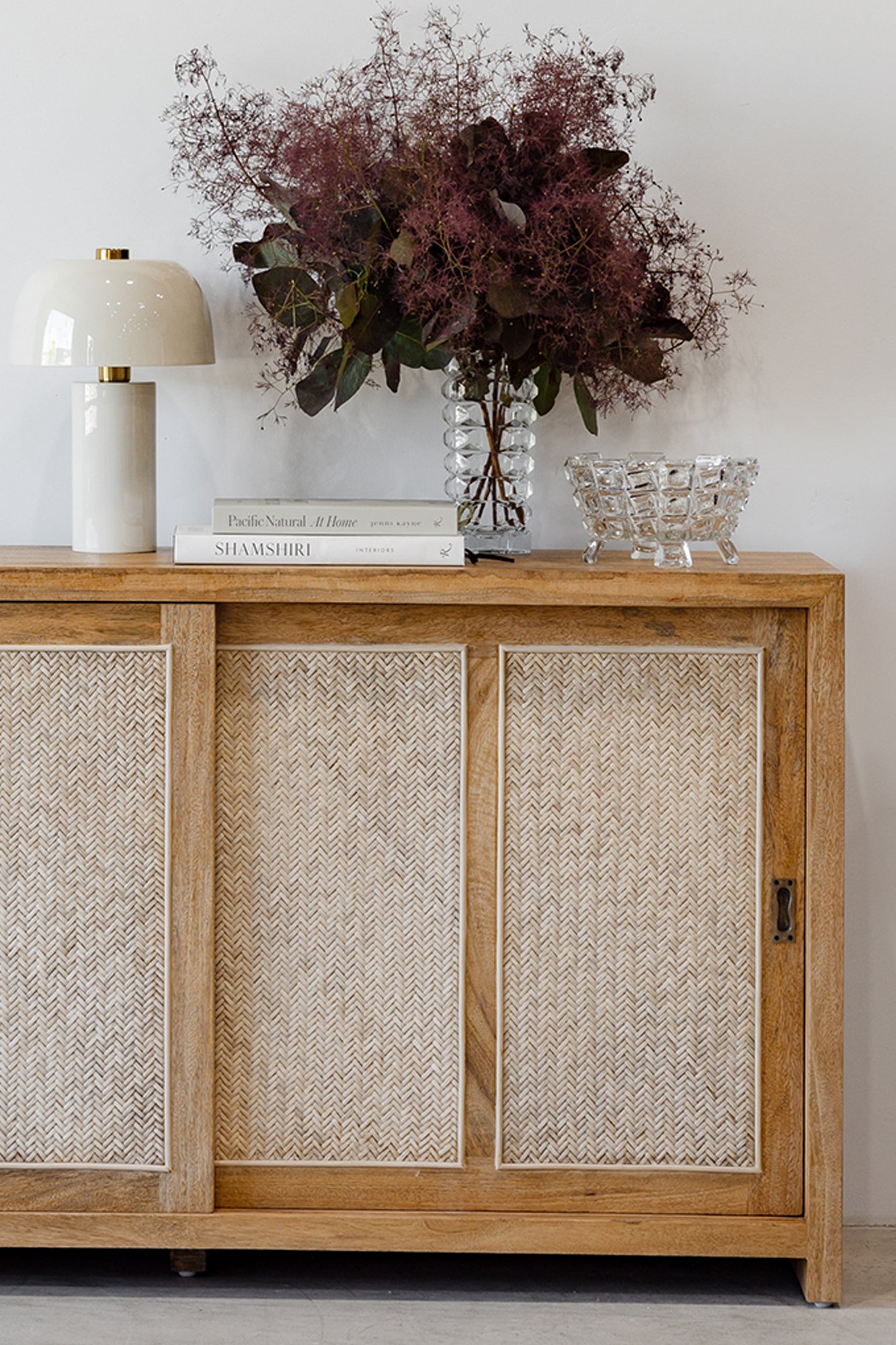 Bianca 3 Door Buffet - Rustic Matte/Weave