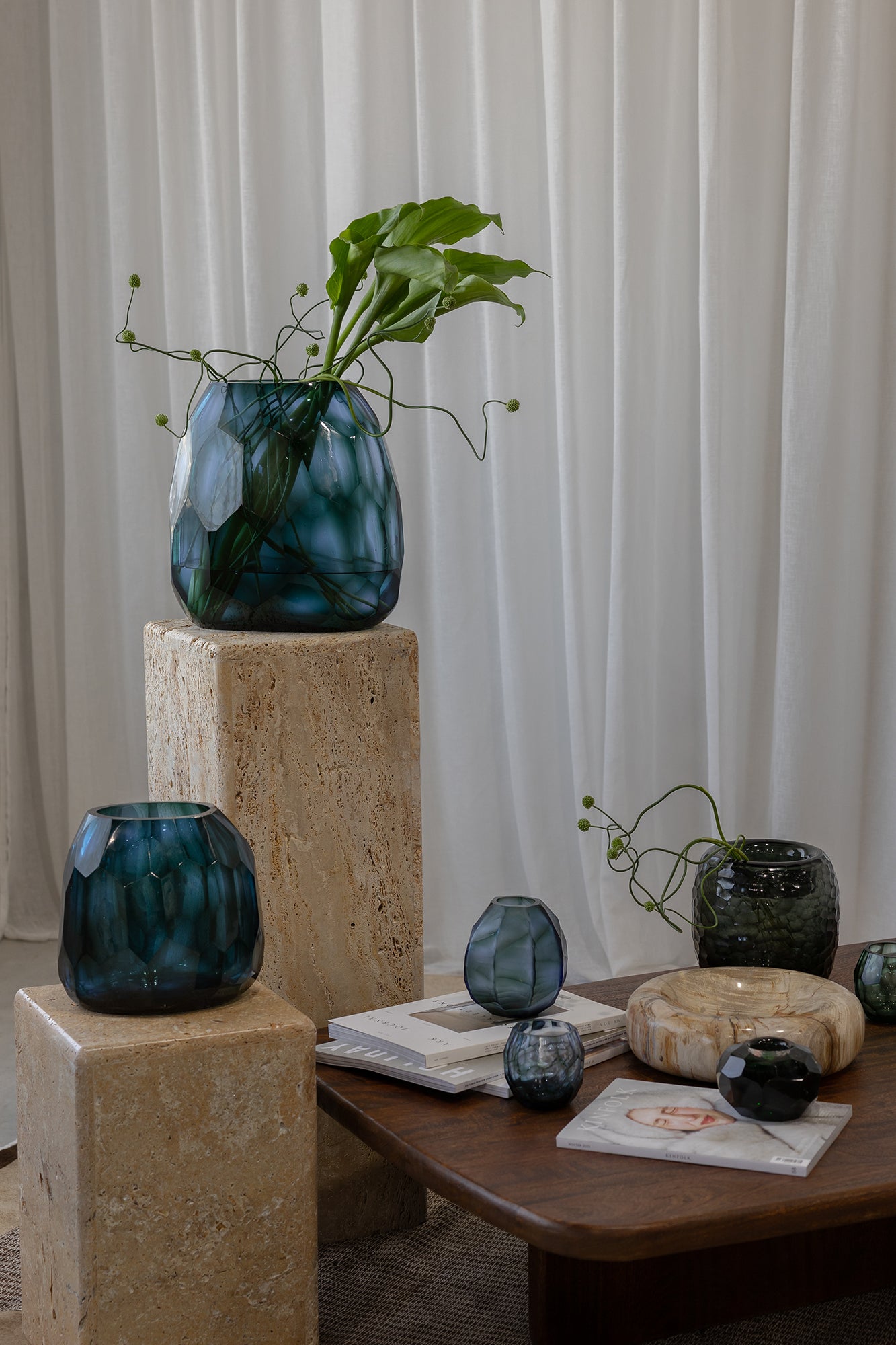 Avisa Caspian Vase - Blue