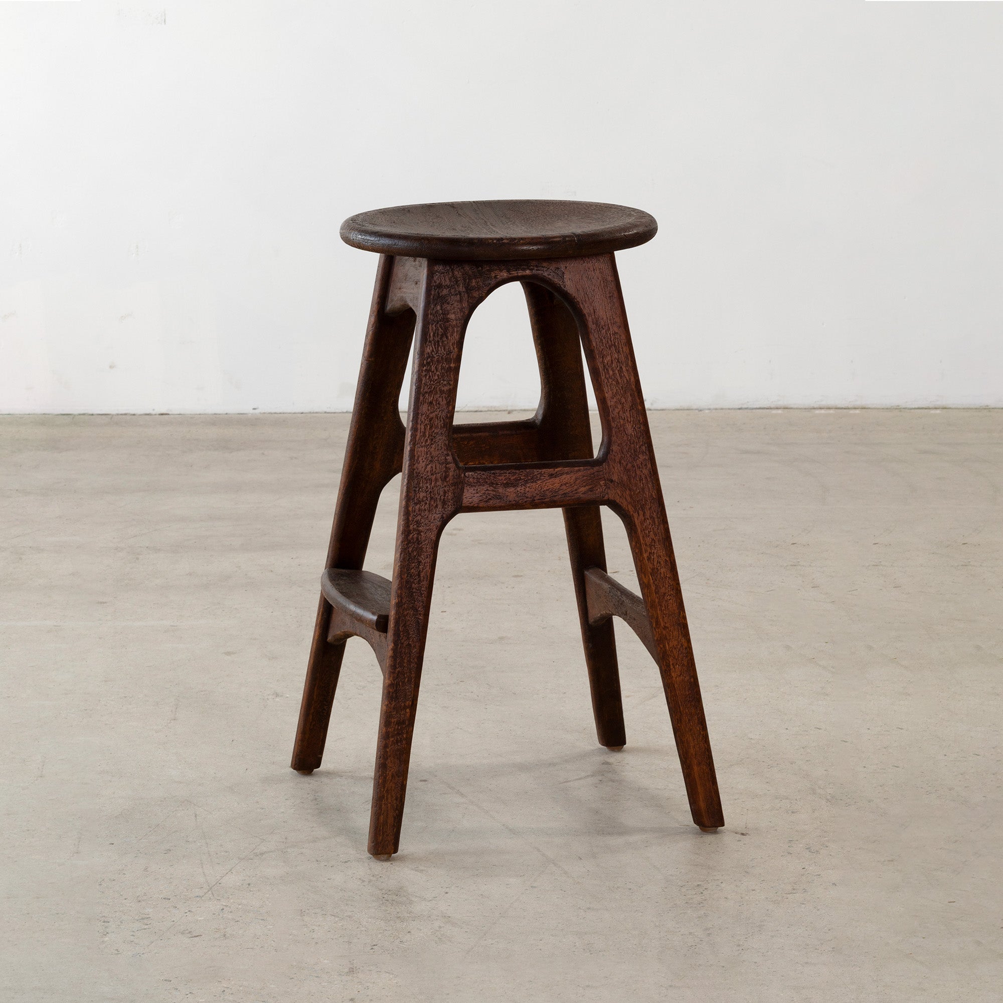 Deco Bar Stool - Rustic Walnut