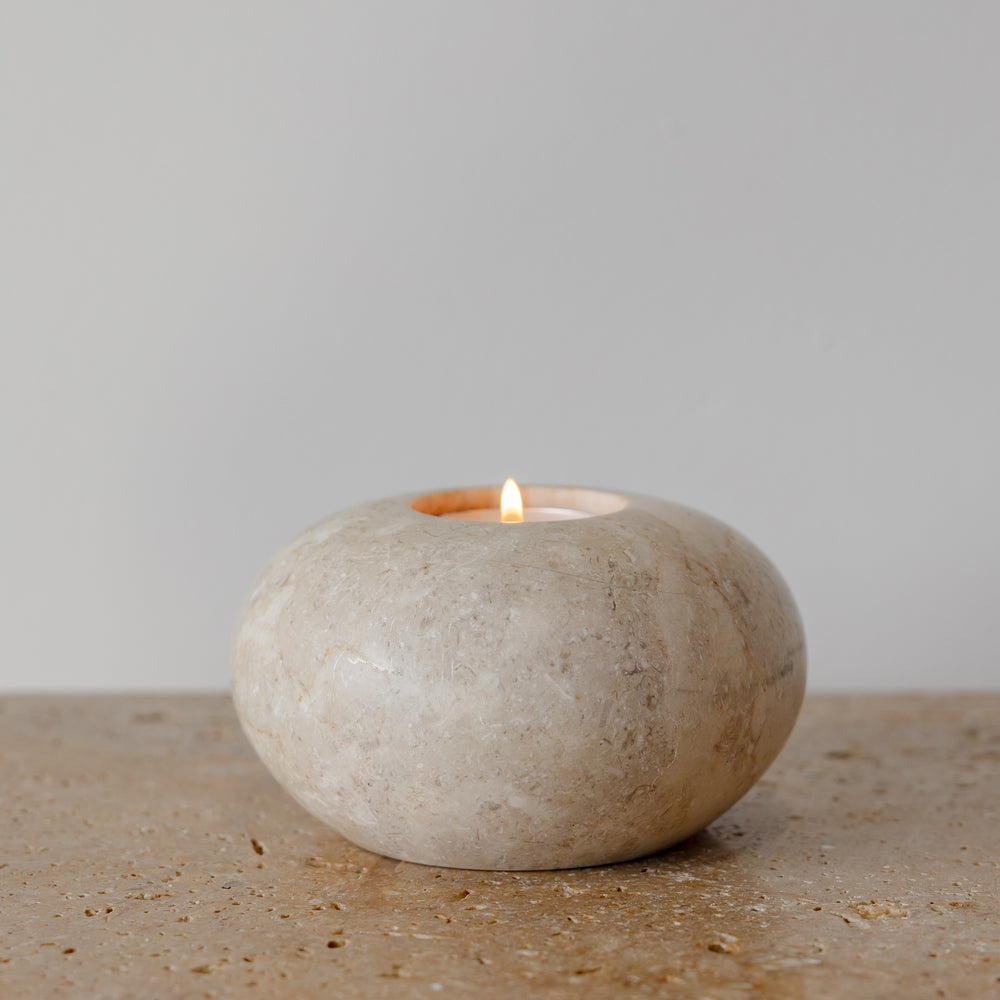 Doff Marble Donut Candle Holder