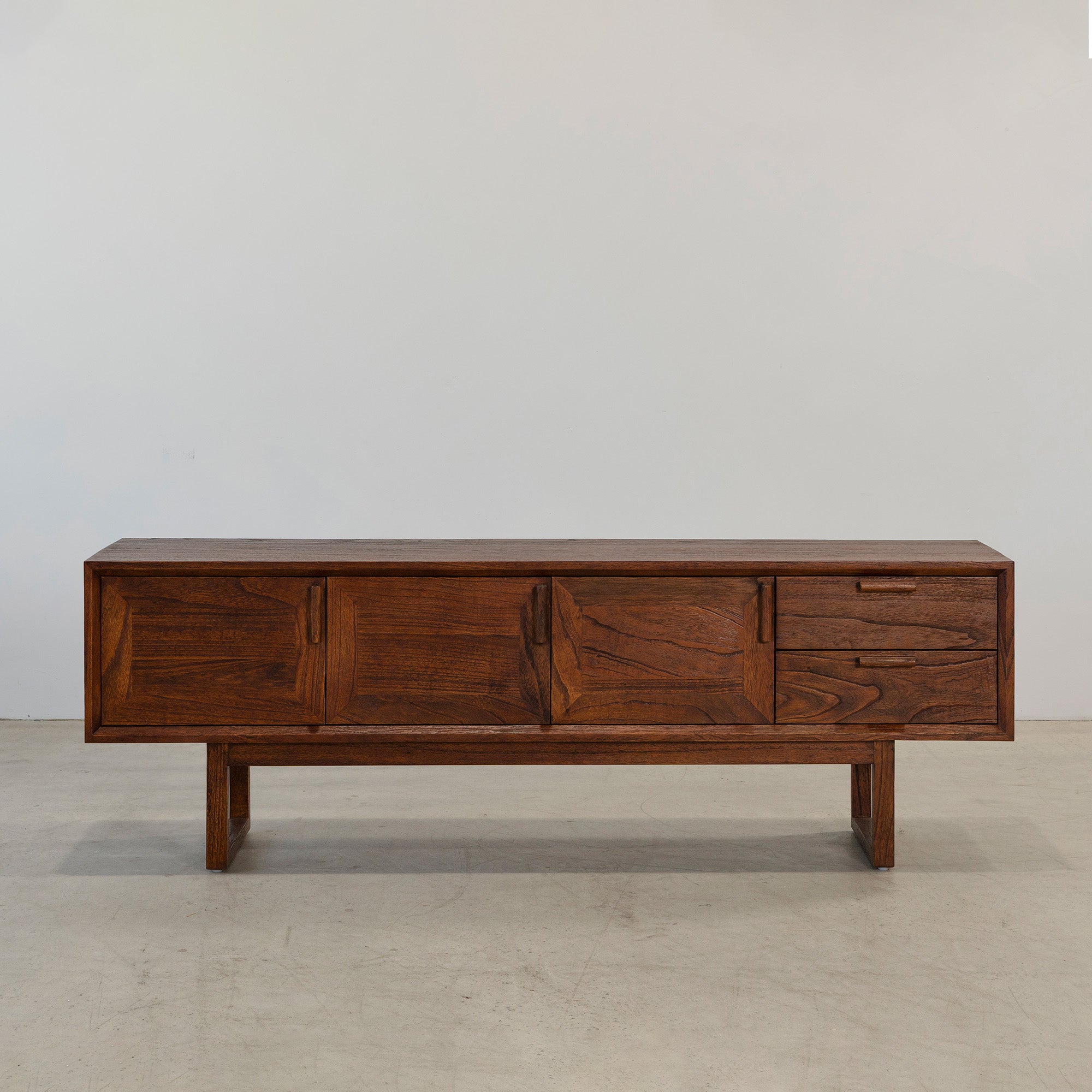 Enzo Entertainment Unit - Rustic Walnut