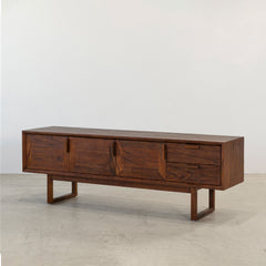 Enzo Entertainment Unit - Rustic Walnut
