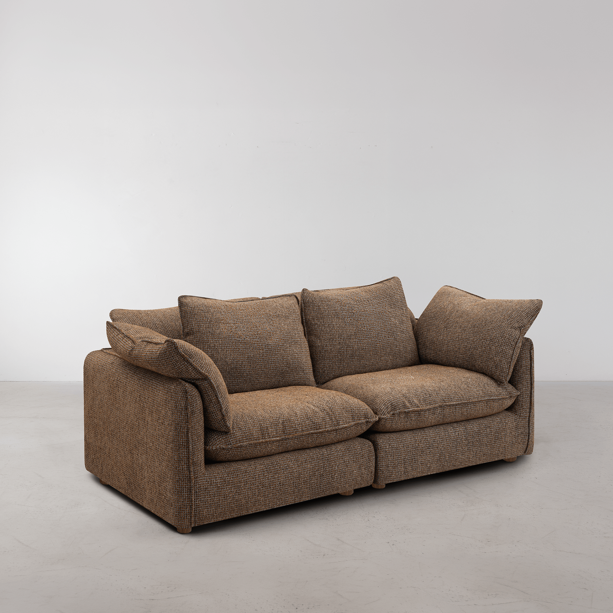 Kumo 2 Piece Modular Sofa - Chocolate