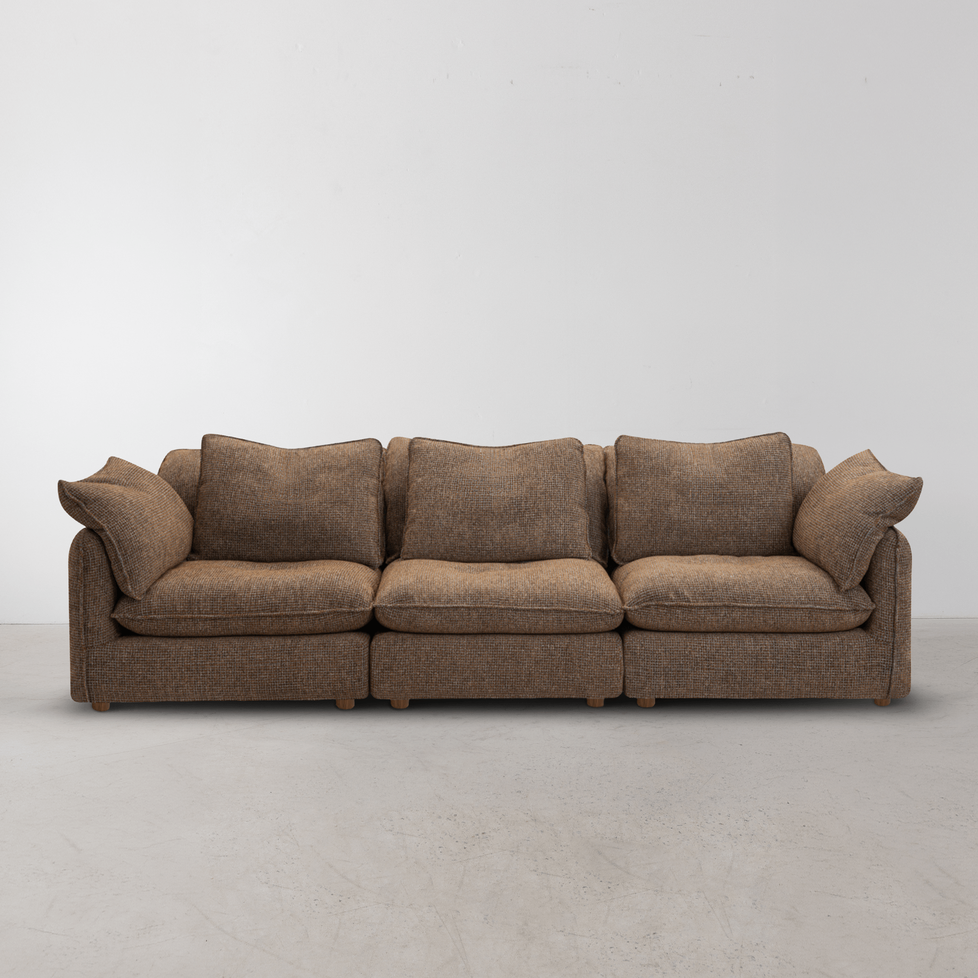 Kumo 3 Piece Modular Sofa - Chocolate