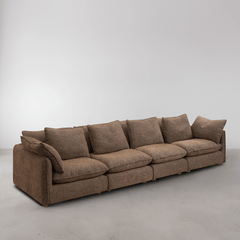 Kumo 4 Piece Modular Sofa - Chocolate