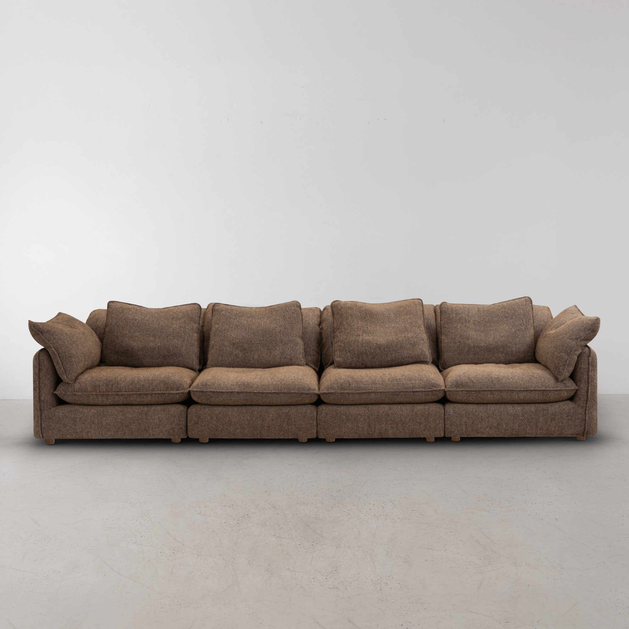 Kumo 4 Piece Modular Sofa - Chocolate