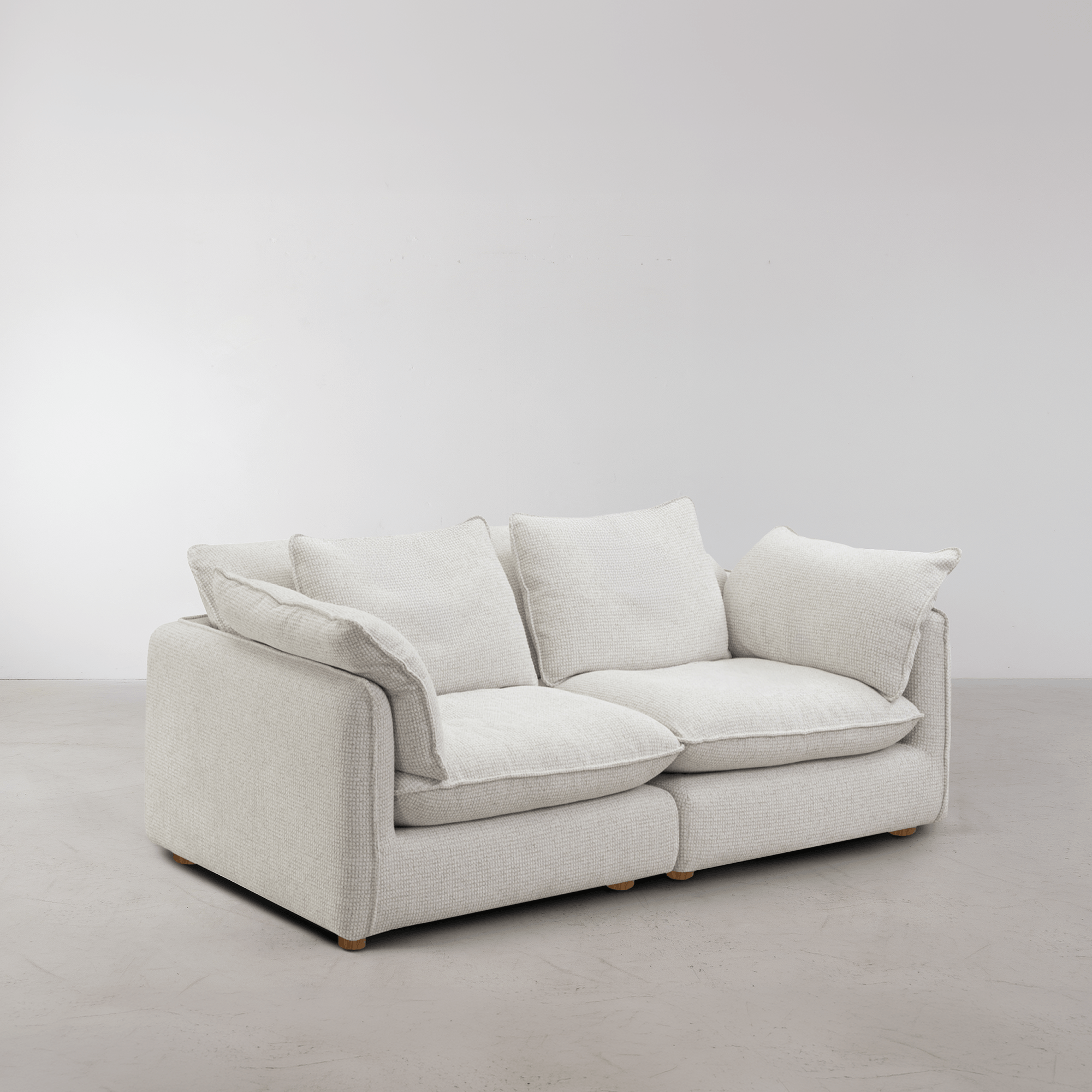 Kumo 2 Piece Modular Sofa - Cream