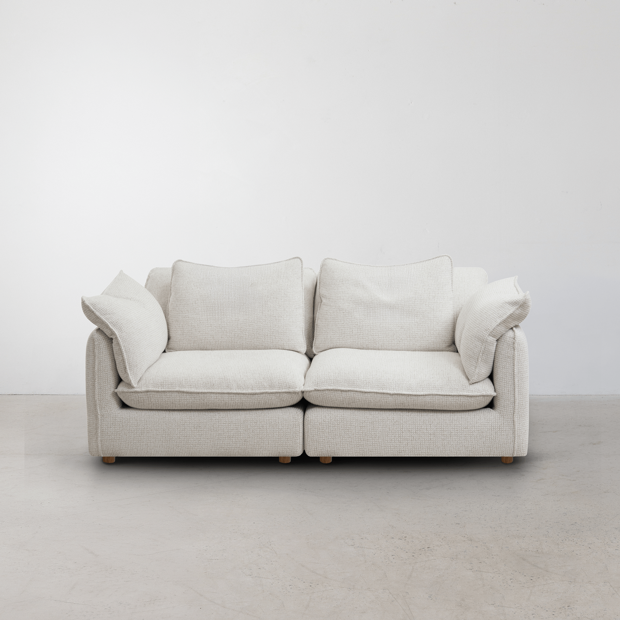 Kumo 2 Piece Modular Sofa - Cream