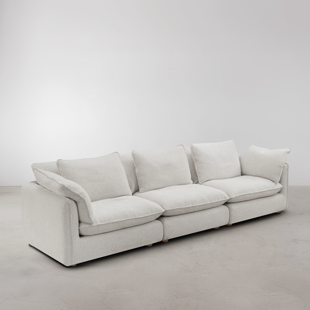 Kumo 3 Piece Modular Sofa - Cream