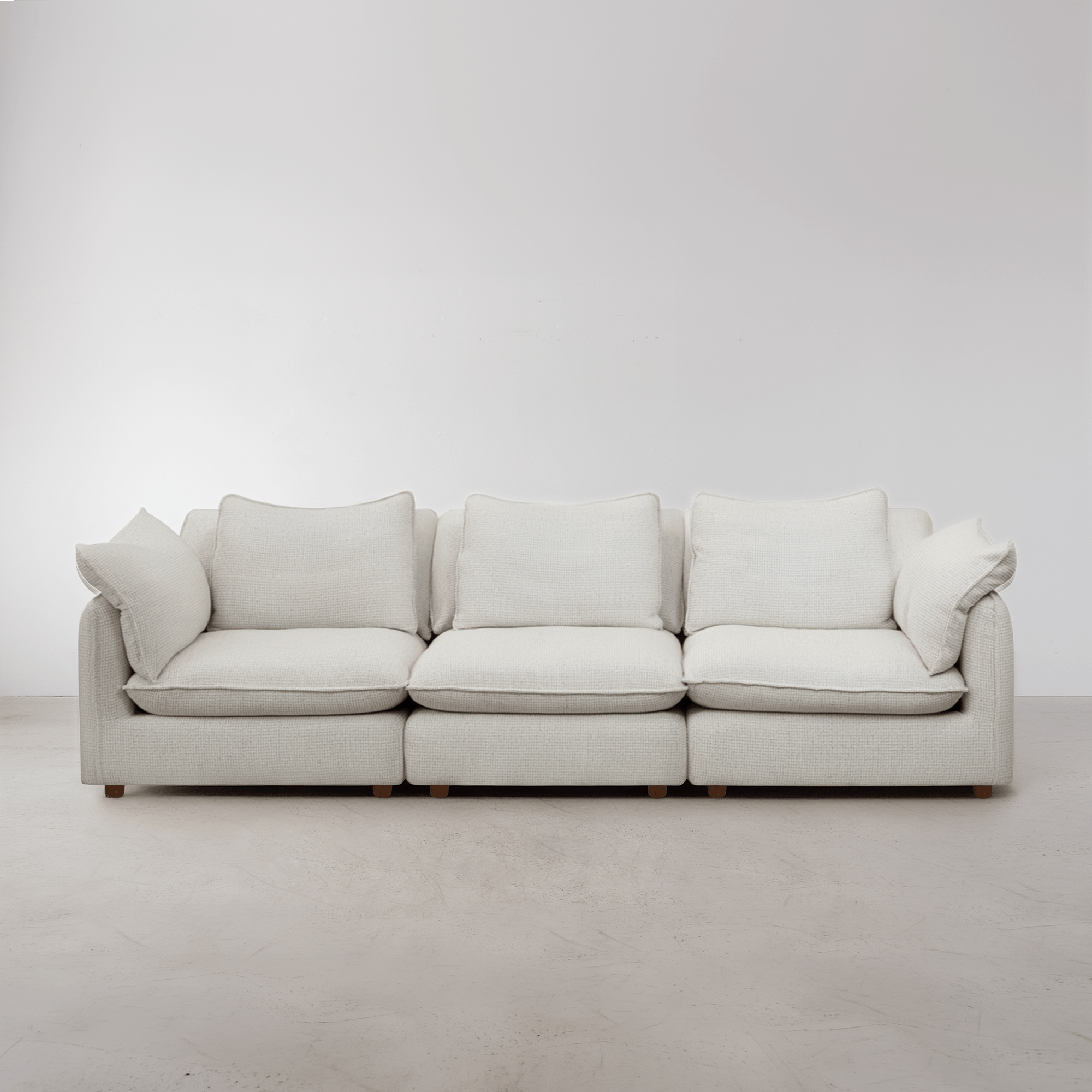 Kumo 3 Piece Modular Sofa - Cream