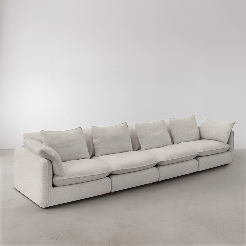 Kumo 4 Piece Modular Sofa - Cream