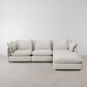 Kumo 4 Piece Modular Sofa (Ottoman) - Cream