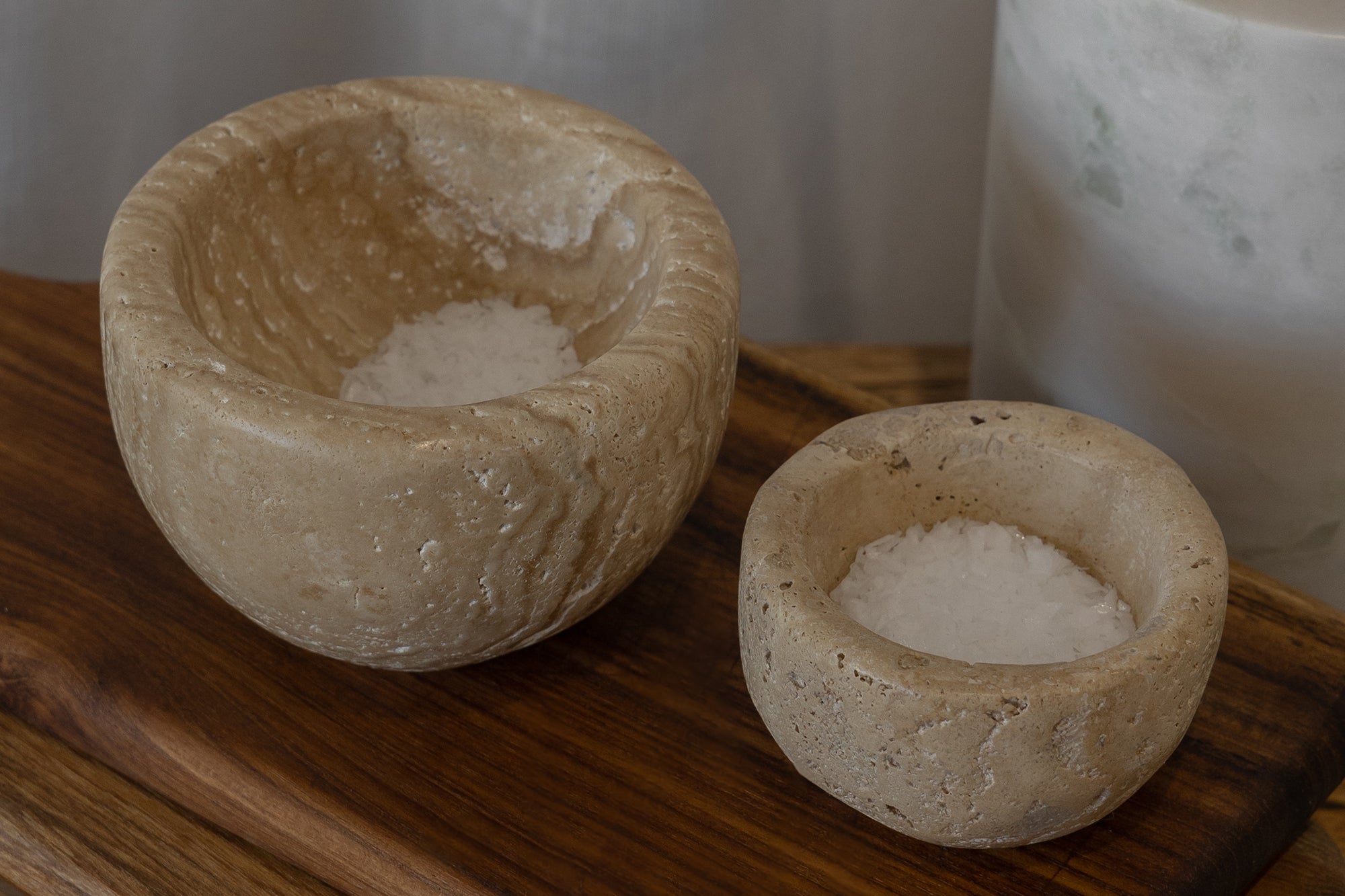 Marble Bowl - Beige Travertine
