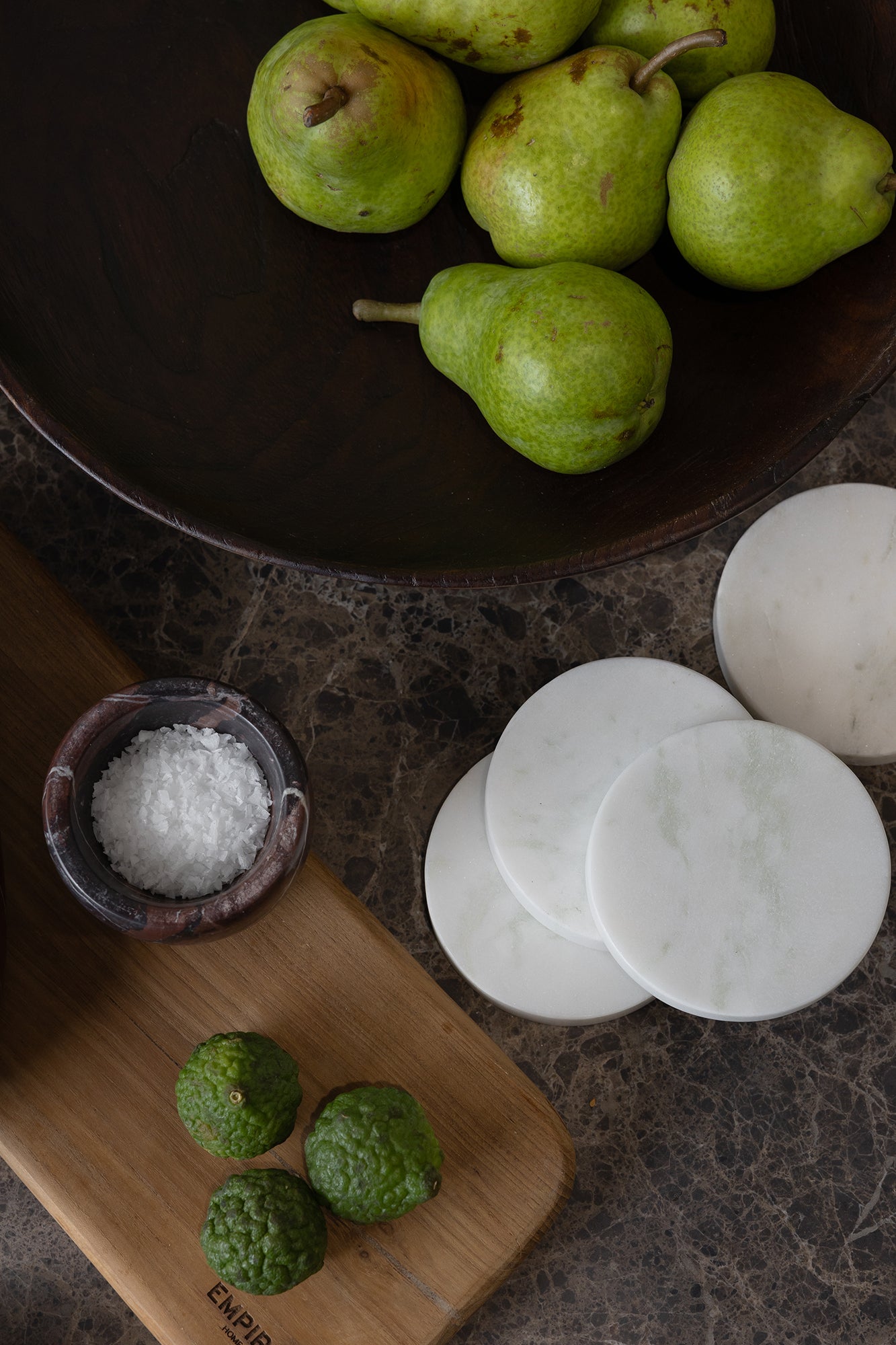 Marble Bowl - Red Levanto