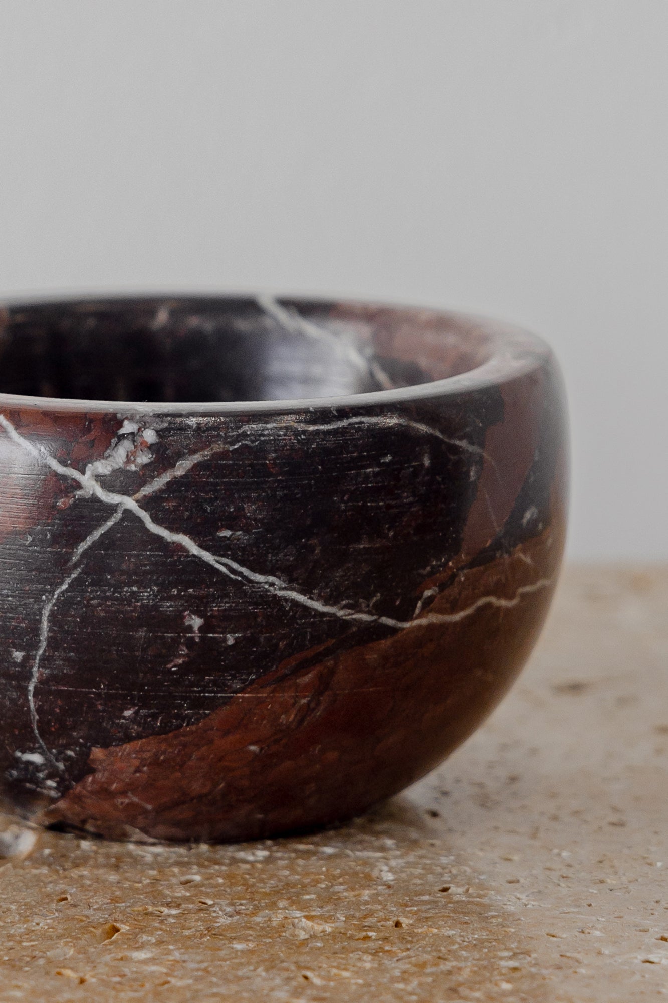 Marble Bowl - Red Levanto