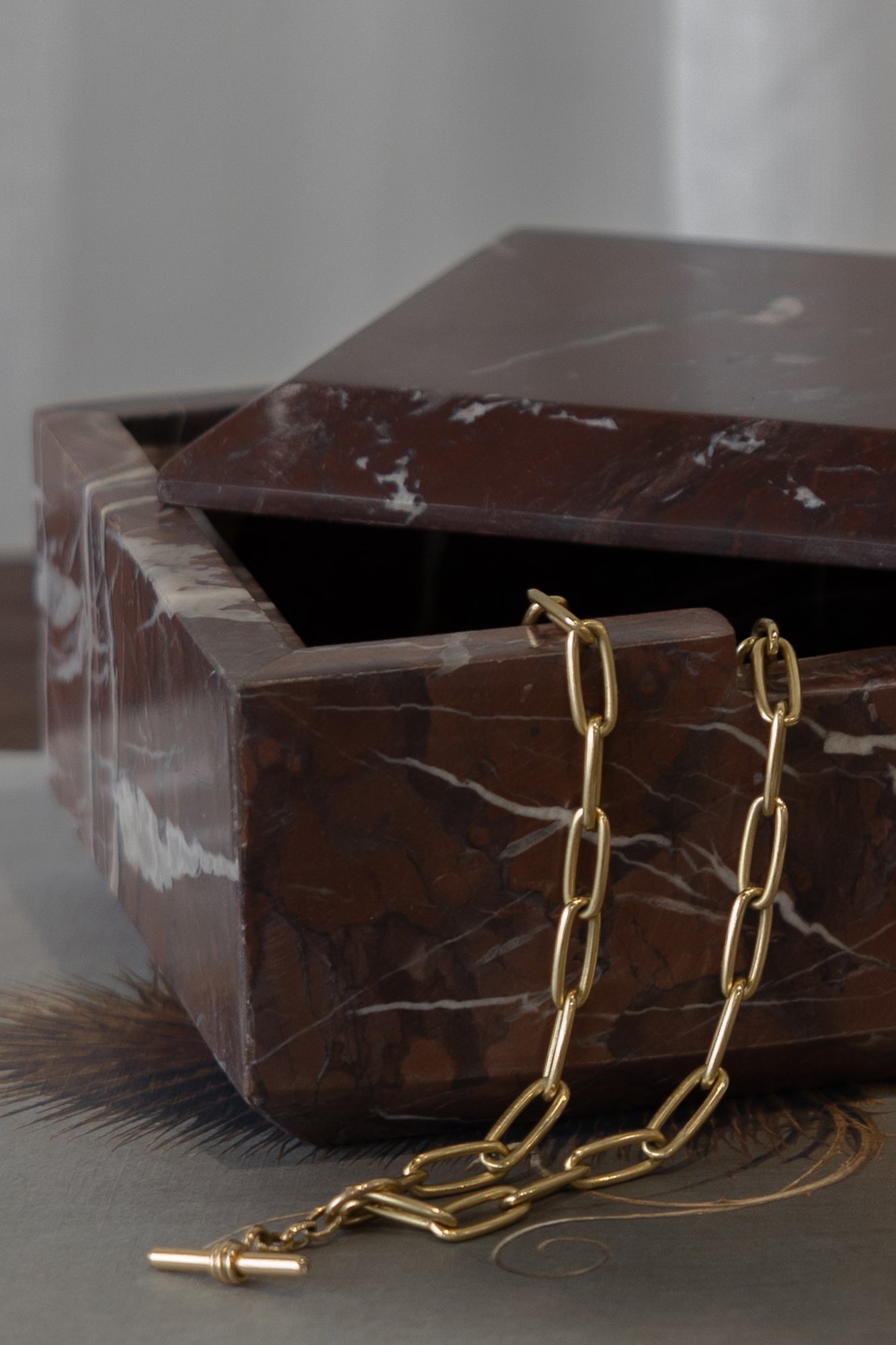 Marble Box - Red Levanto