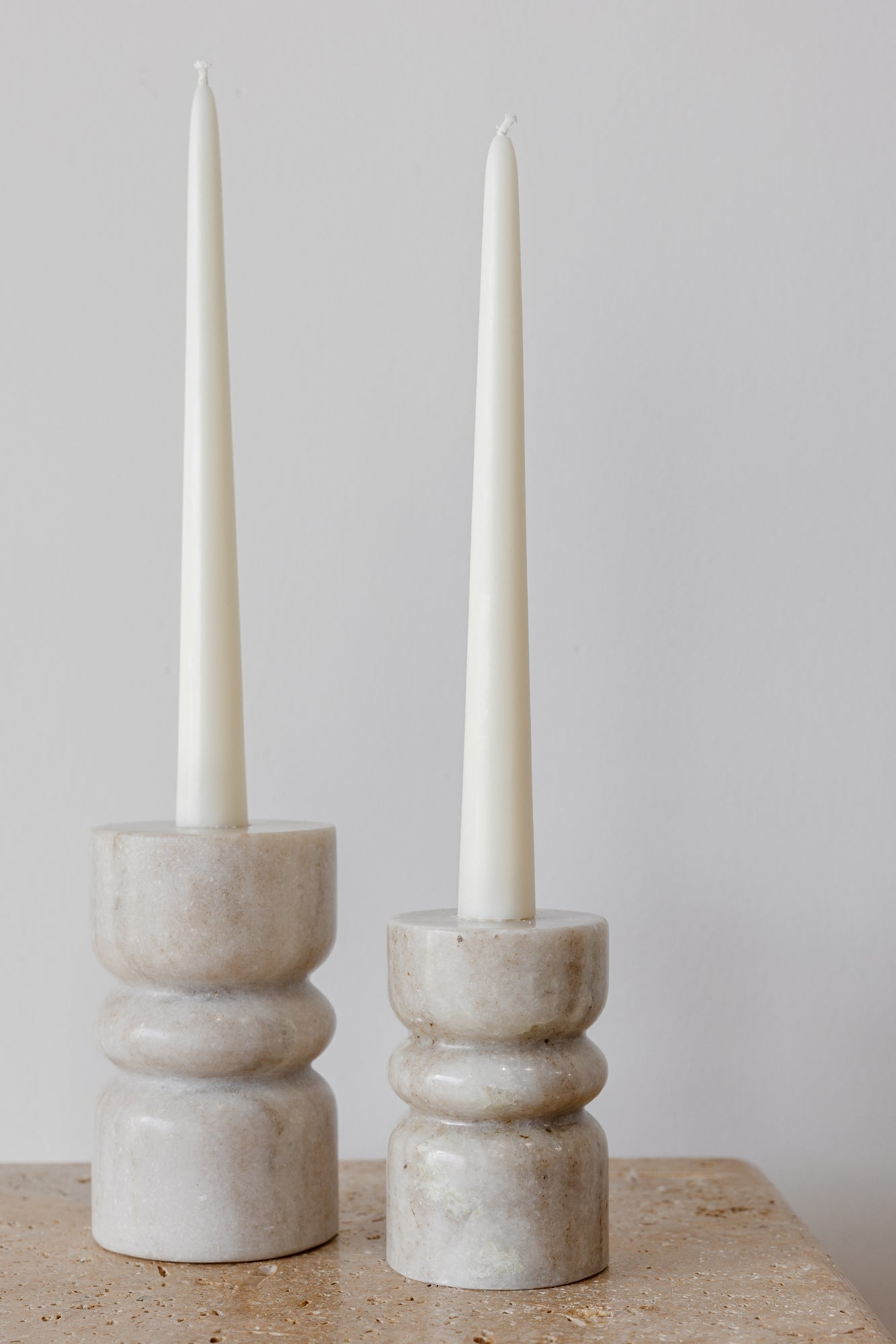 Marble Candle Holder - Natural Marble