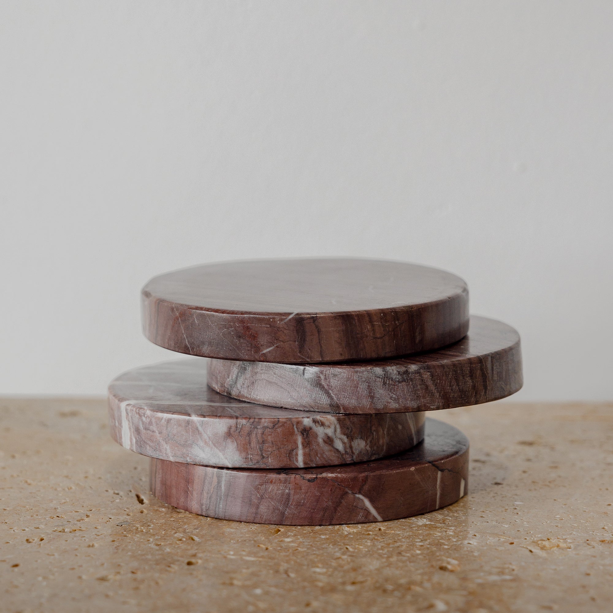 Marble Coaster - Red Levanto