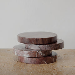 Marble Coaster - Red Levanto