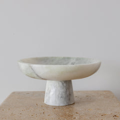 Footed Bowl - Onyx Marble