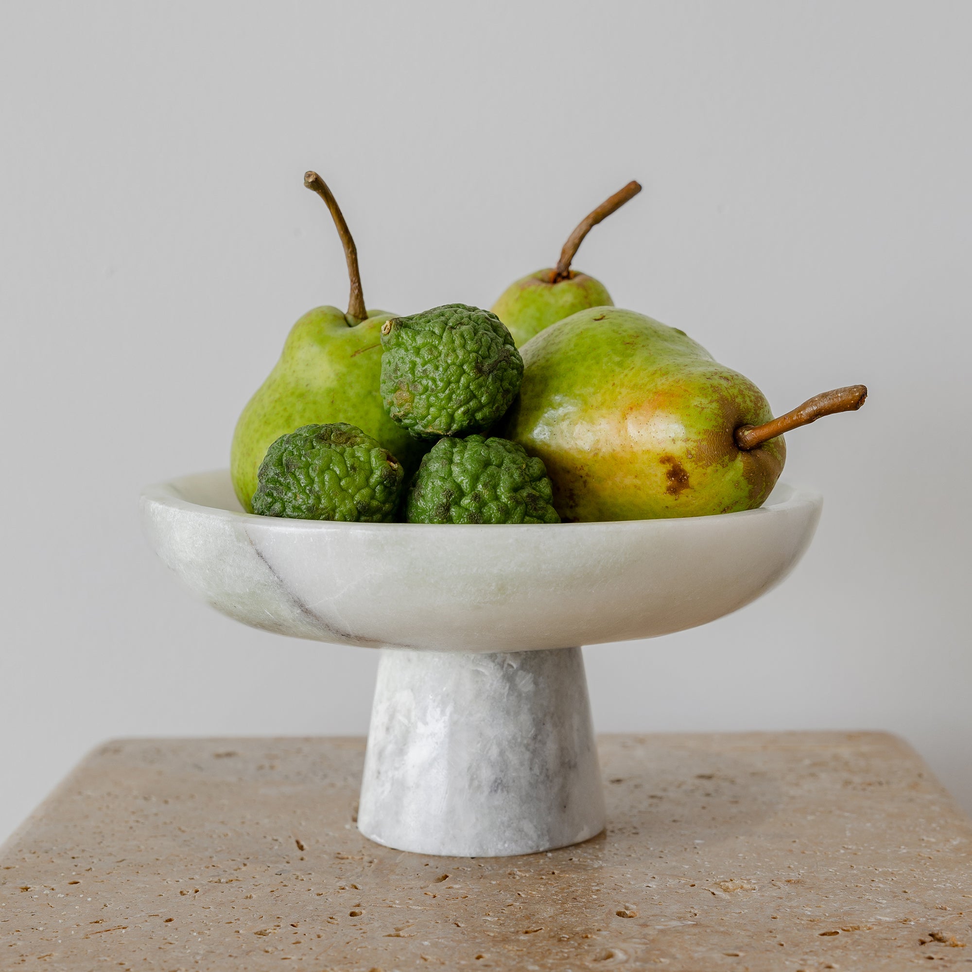 Footed Bowl - Onyx Marble