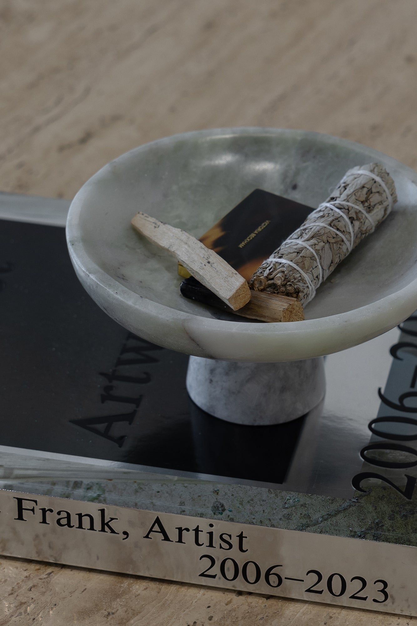 Footed Bowl - Onyx Marble