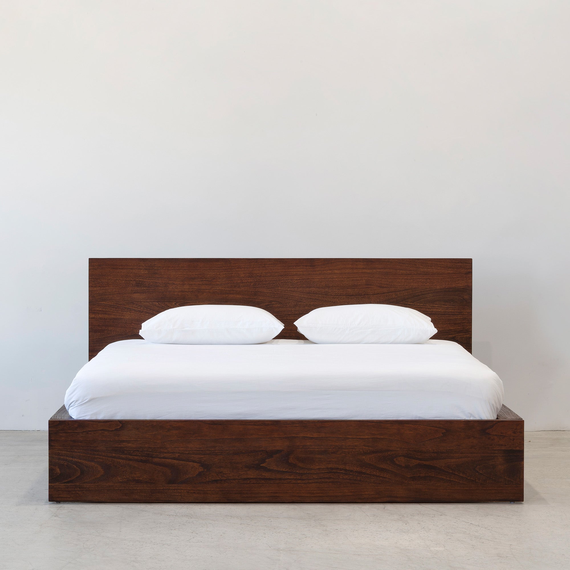 Platform Bed - Rustic Walnut