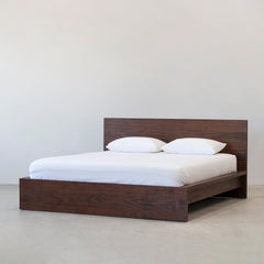 Platform Bed - Rustic Walnut