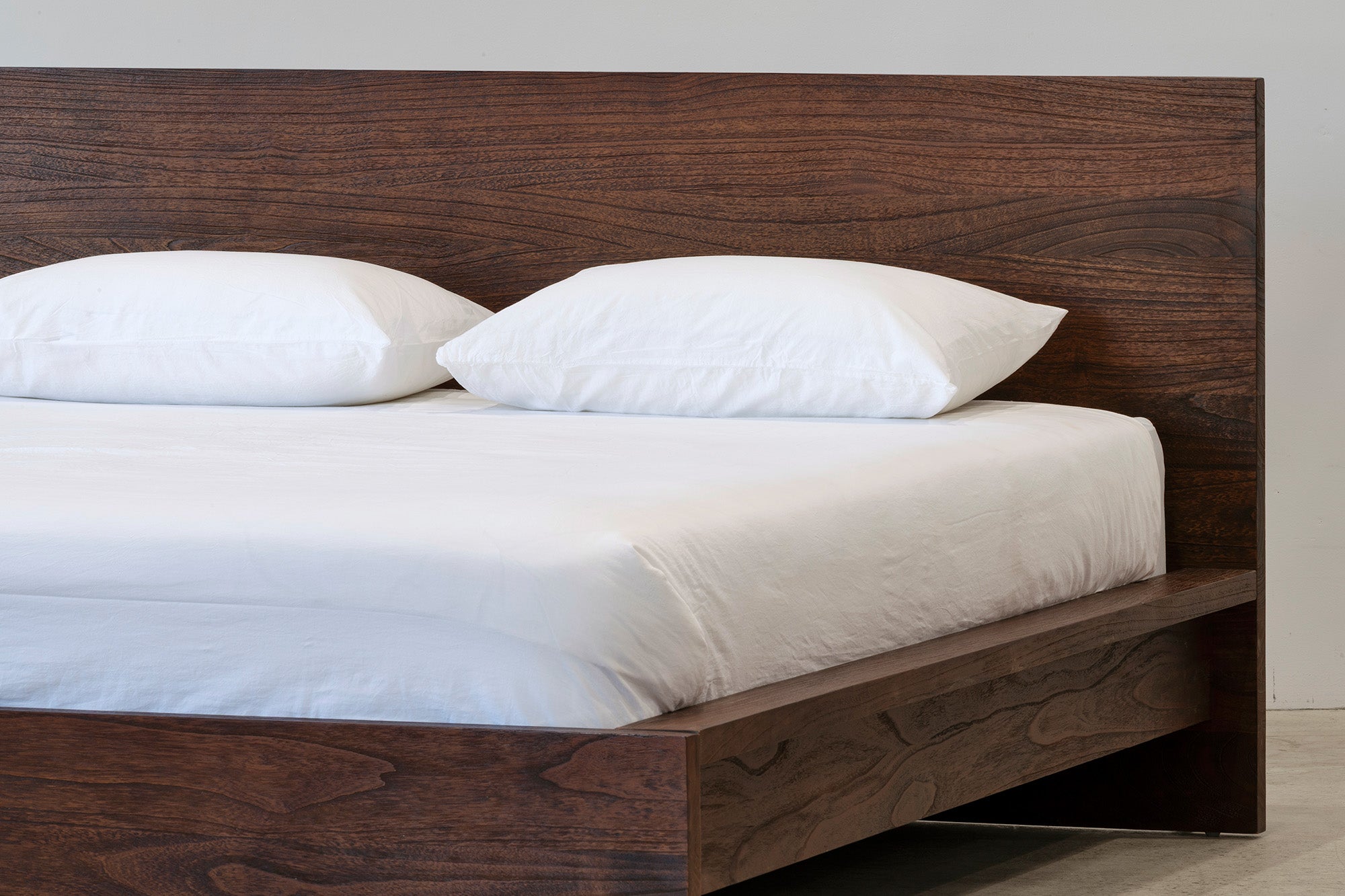 Platform Bed - Rustic Walnut