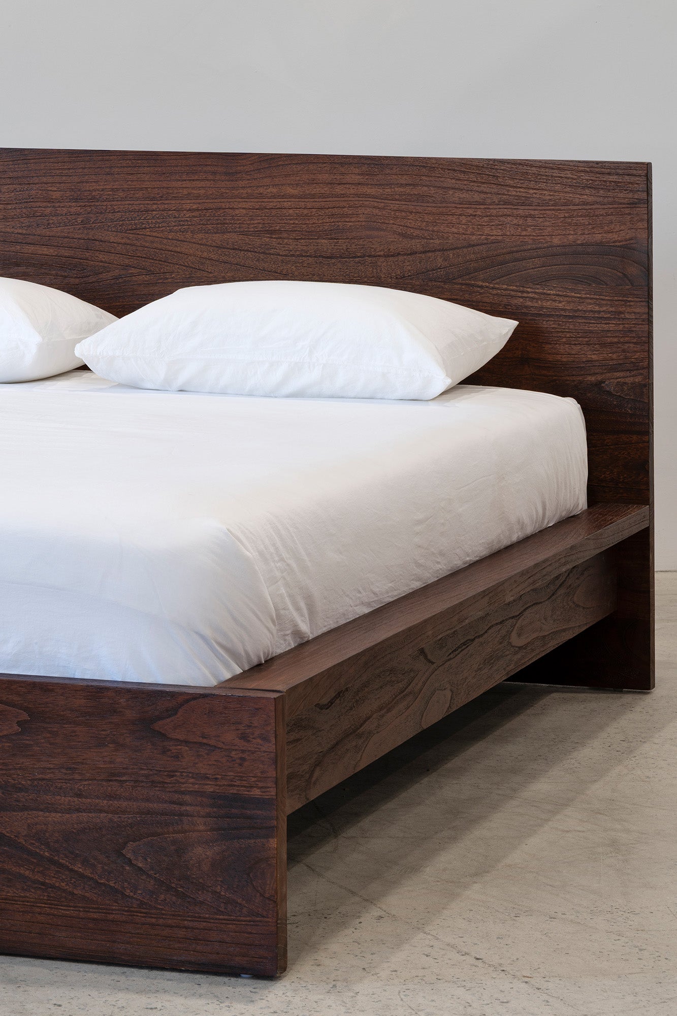 Platform Bed - Rustic Walnut