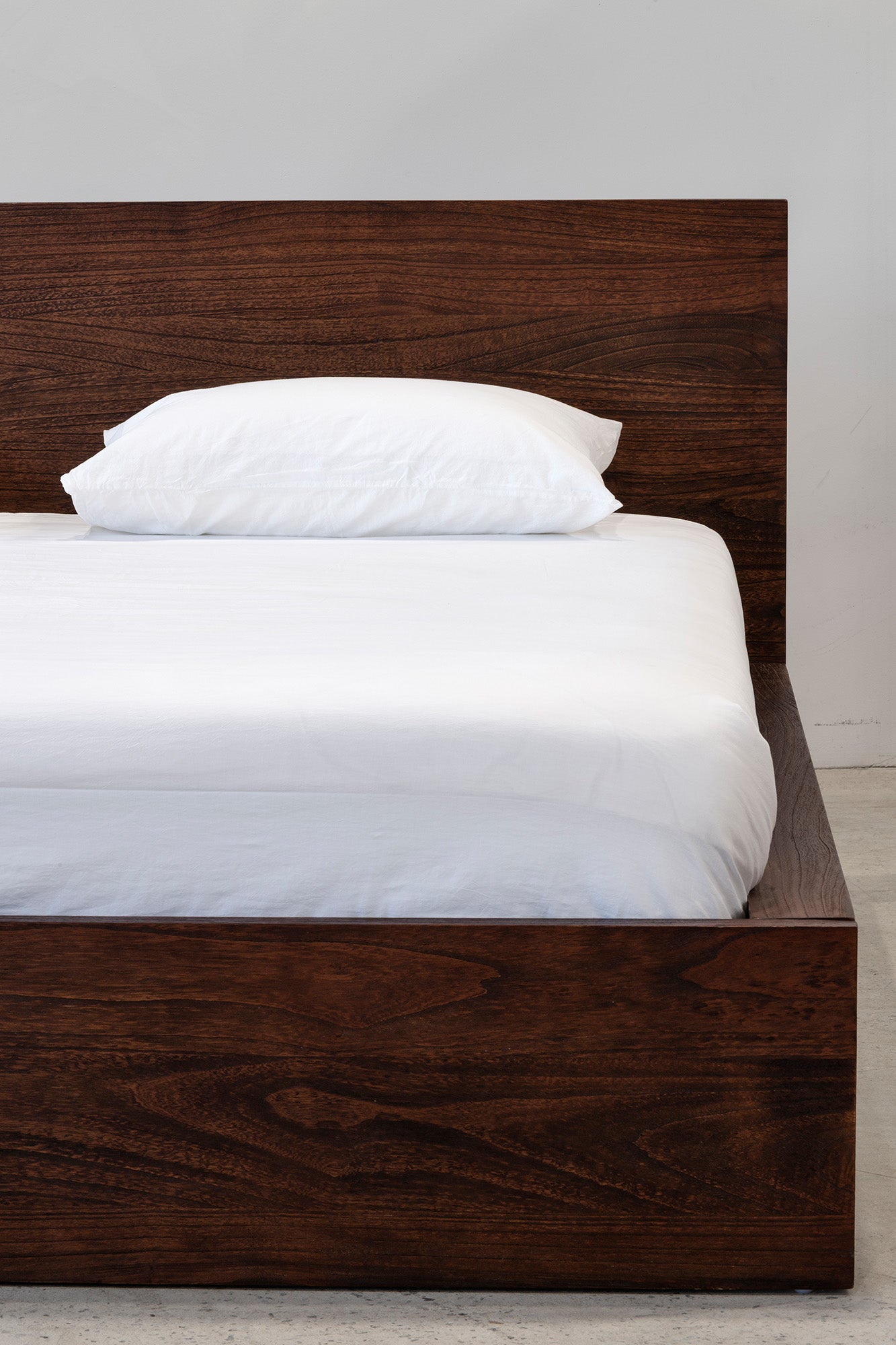 Platform Bed - Rustic Walnut