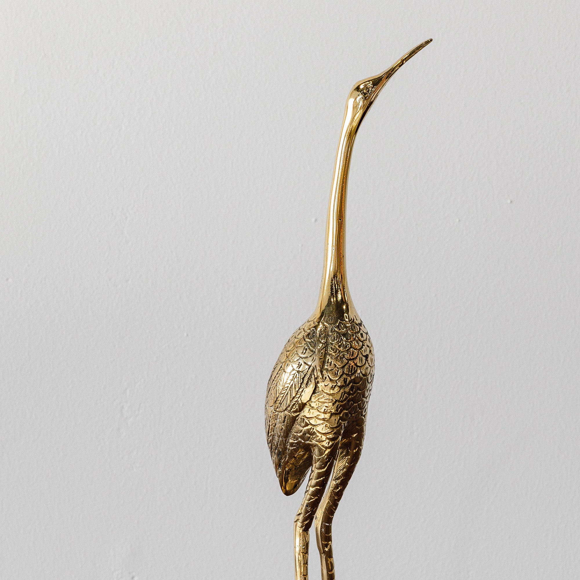 Small Brass Crane