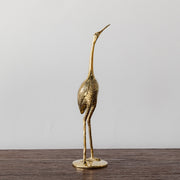 Small Brass Crane