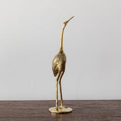 Small Brass Crane