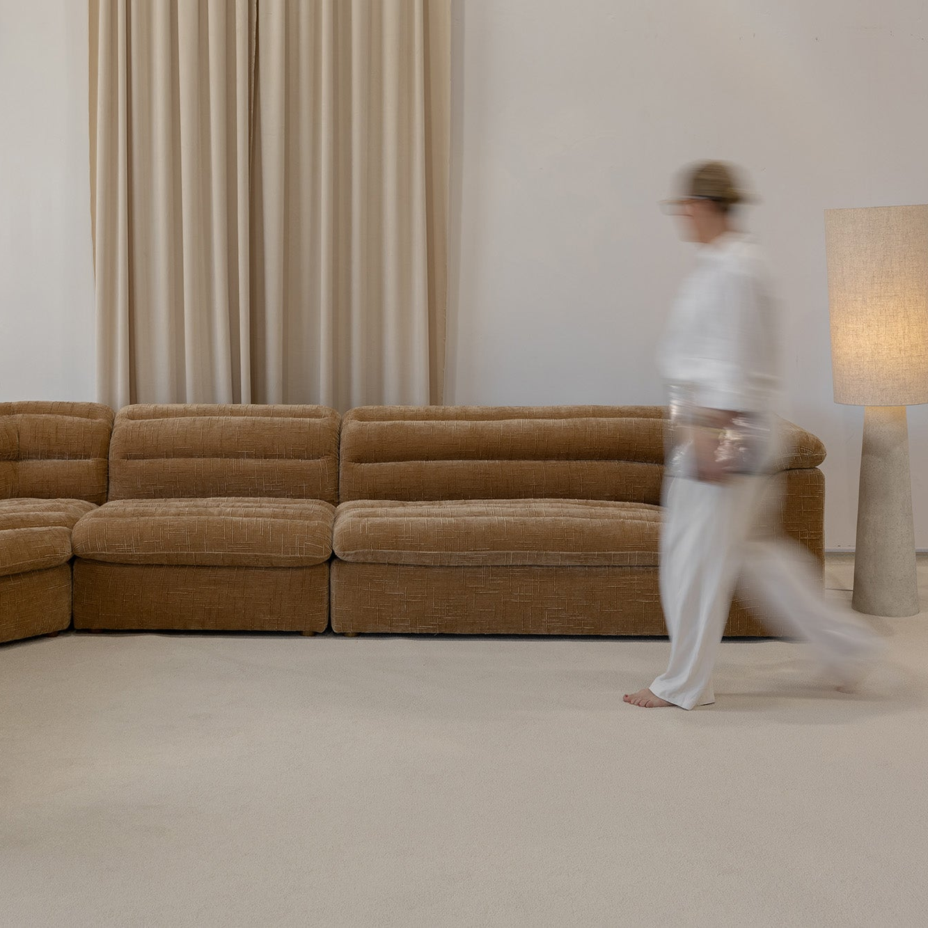 Rodin 4 Piece Modular Sofa - Goldie