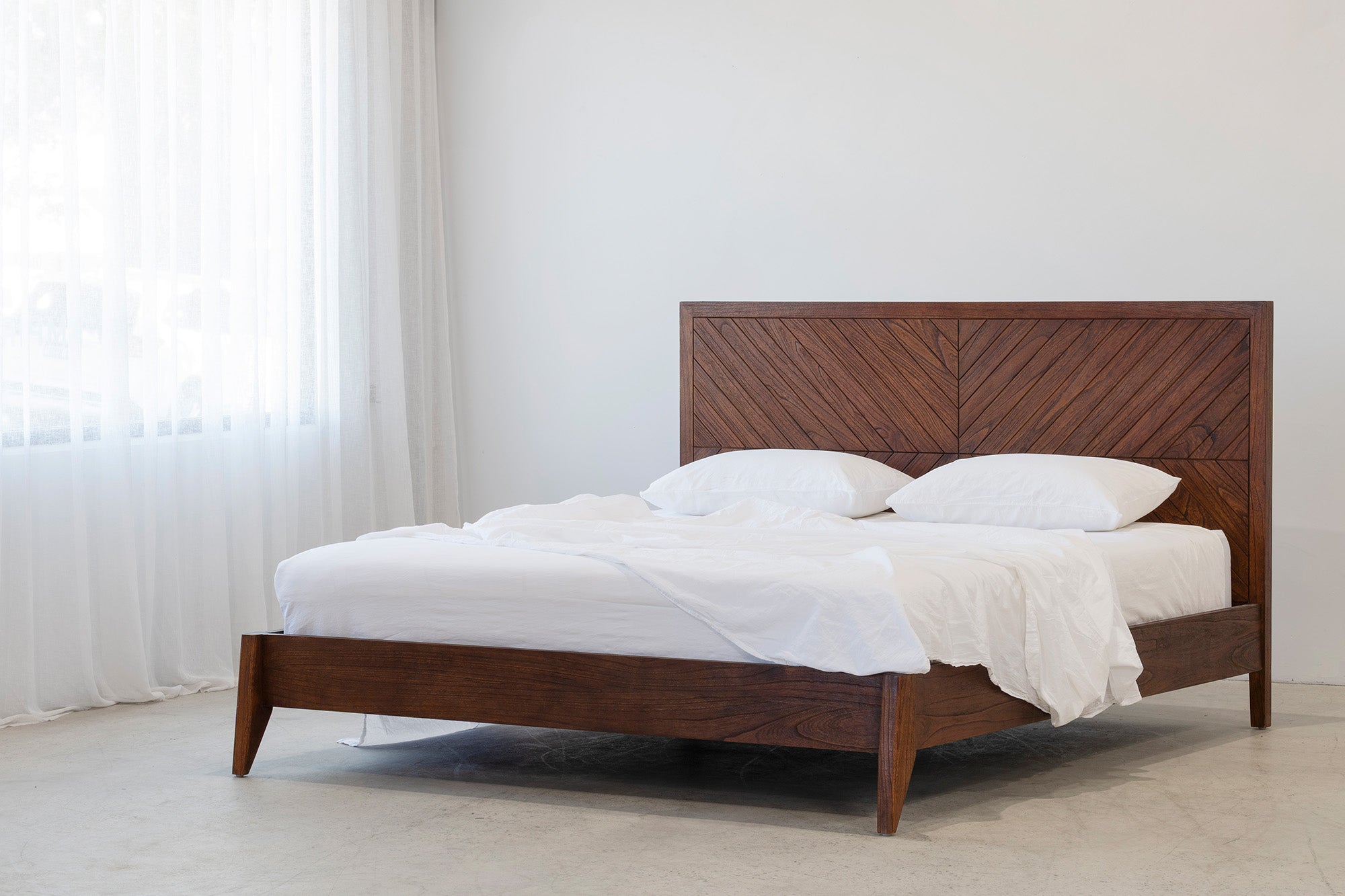 Tapestry Bed - Rustic Walnut