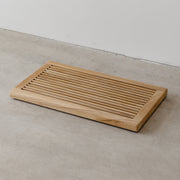 Teak Atelier Bath Mat - With Border