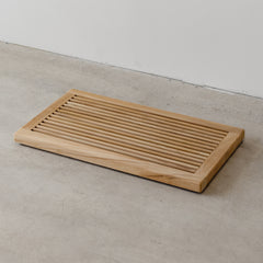 Teak Atelier Bath Mat - With Border