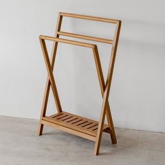 Teak Atelier Folding Towel Rack