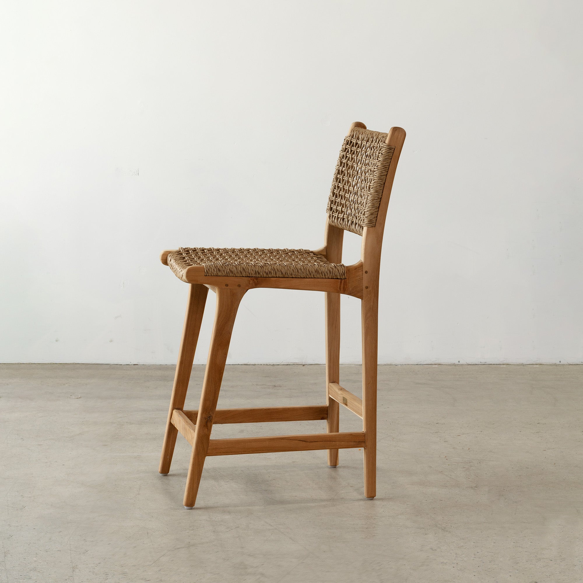 Vogue Teak Bar Stool - Raw