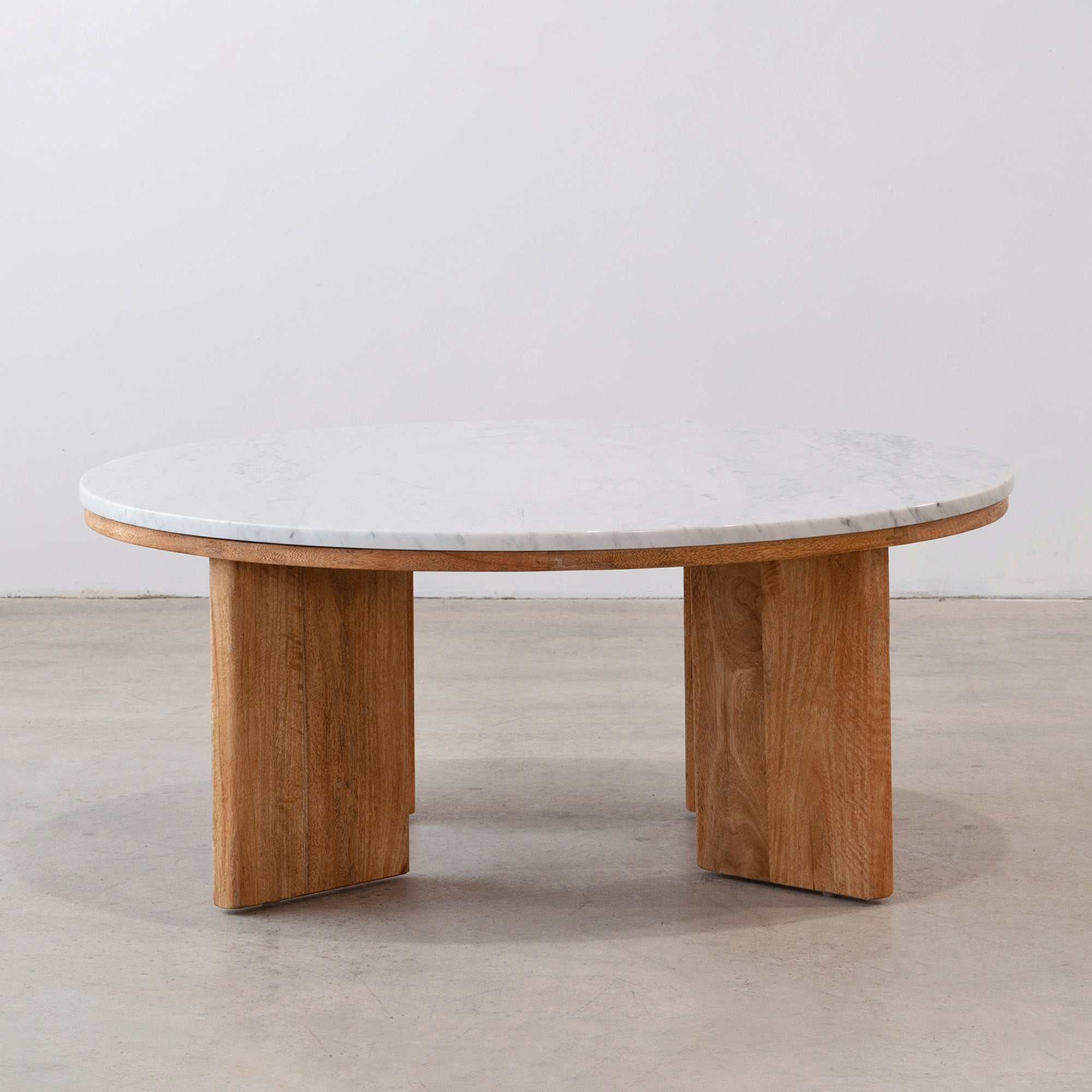 West Coffee Table - Rustic Matte/Marble