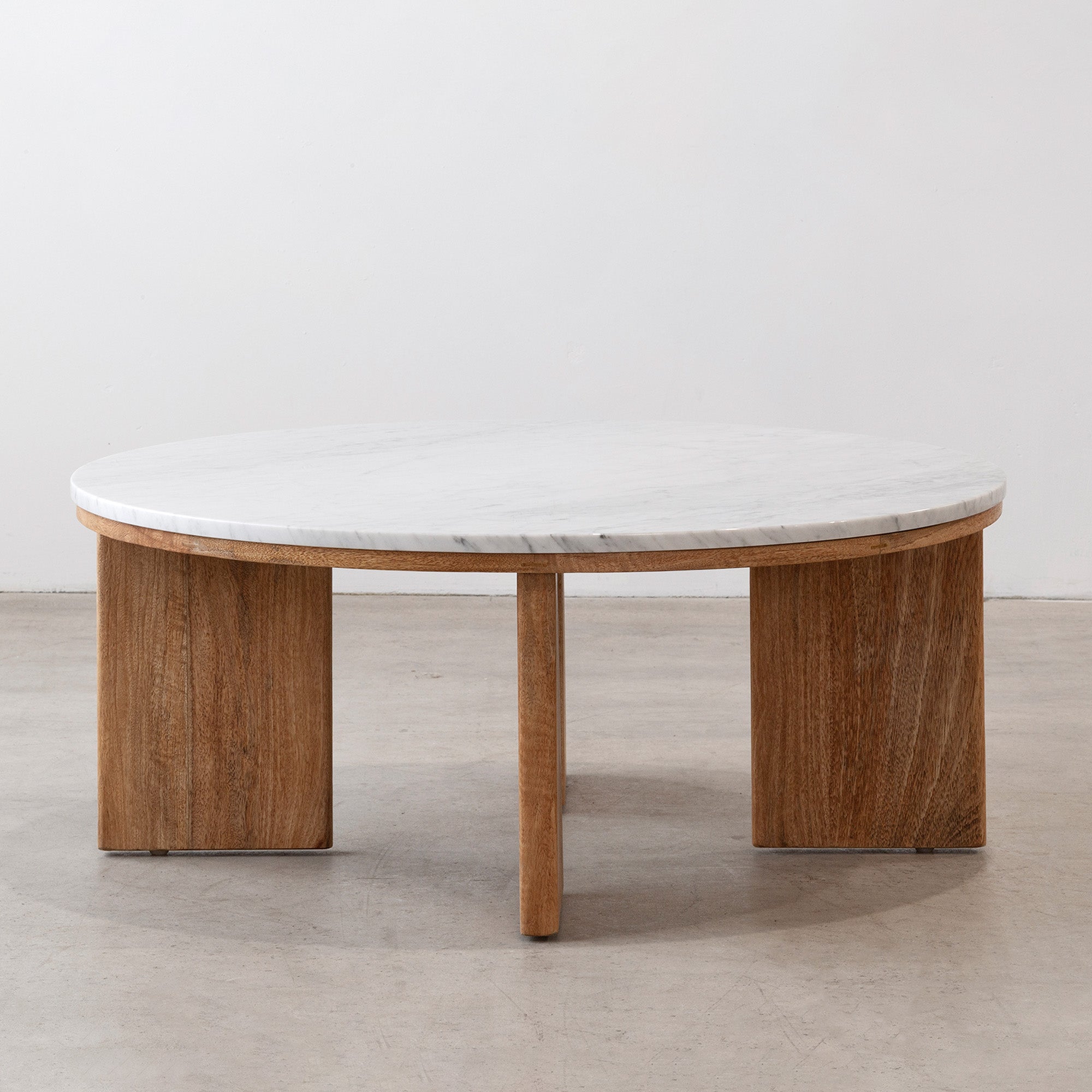 West Coffee Table - Rustic Matte/Marble