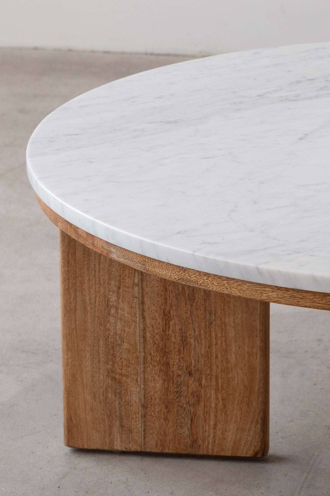 West Coffee Table - Rustic Matte/Marble