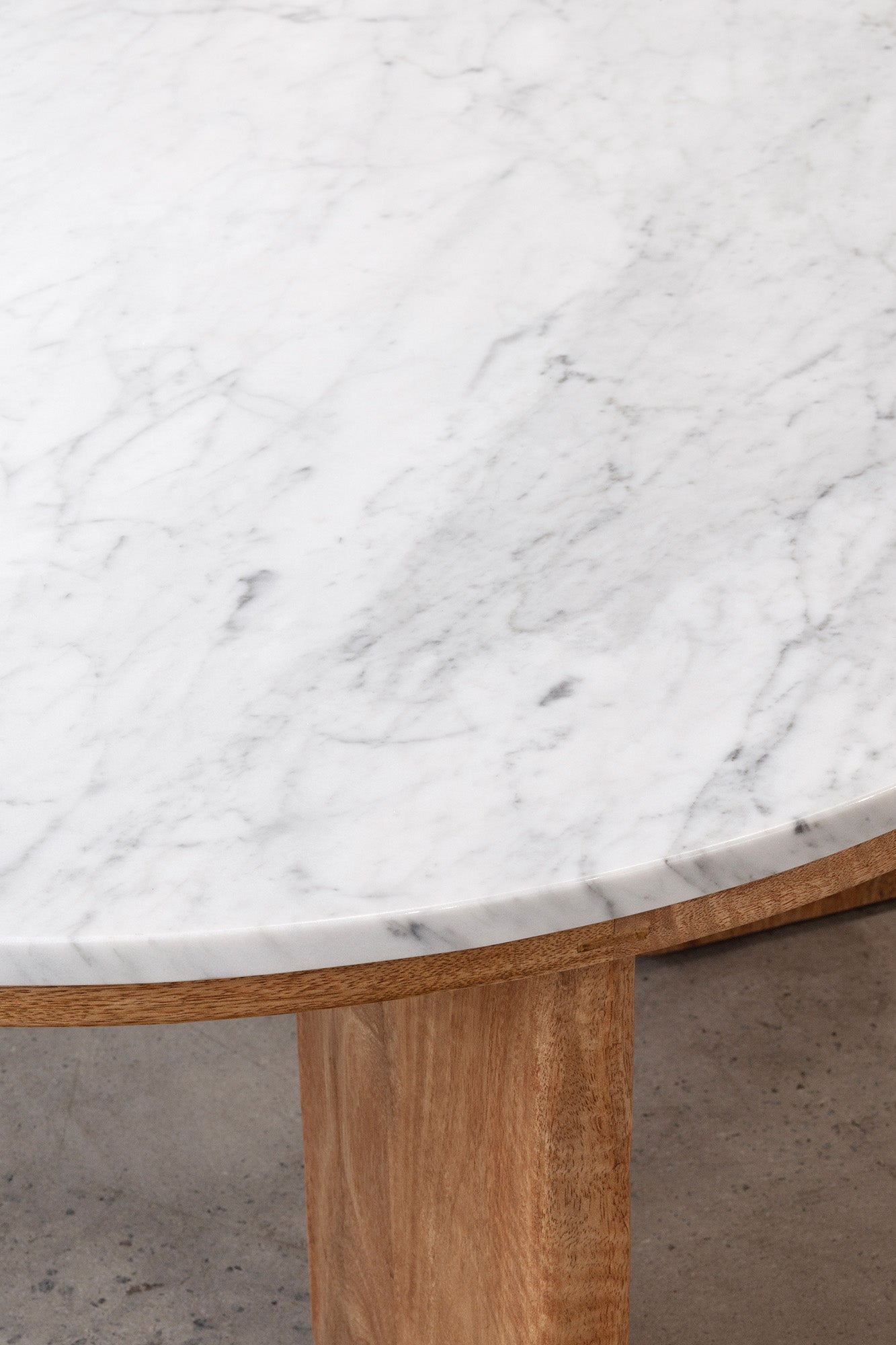 West Coffee Table - Rustic Matte/Marble